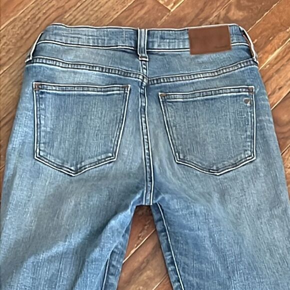 Madewell 9” High-Rise Skinny Jeans Distressed Destroyed women’s size 26 - Picture 11 of 12